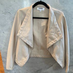 BB Dakota Cream Leather Jacket